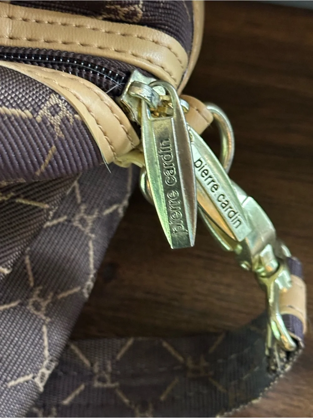 Pierre Cardin Signature Travel Duffle Bag Vintage
